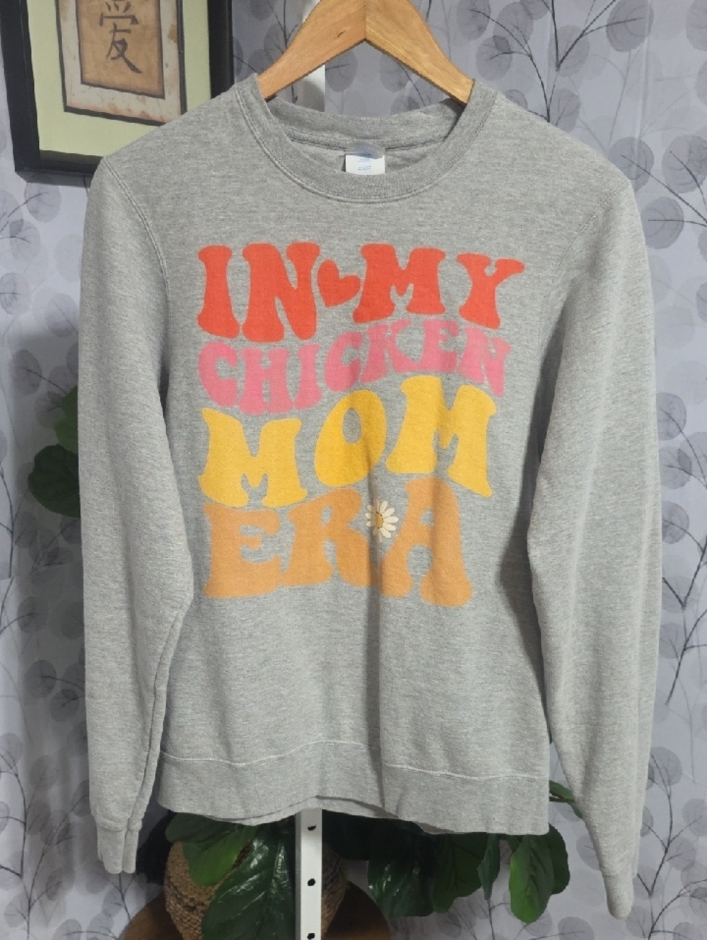 Boho "In My Chicken Mom Era" Graphic Sweatshirt - Picture 4 of 7